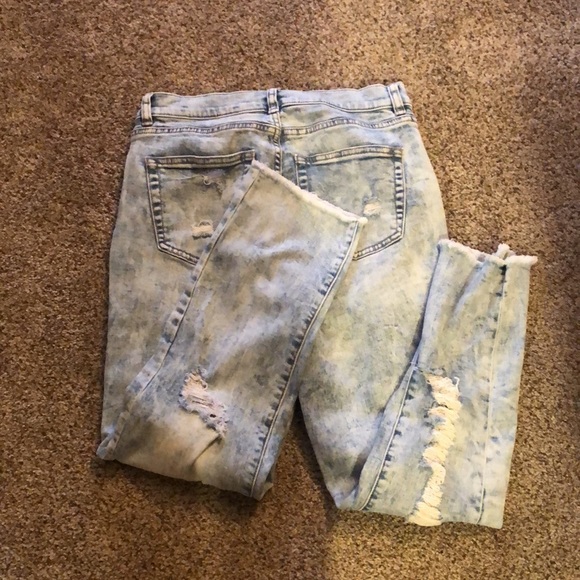 High waist destroyed jeans - Picture 4 of 7